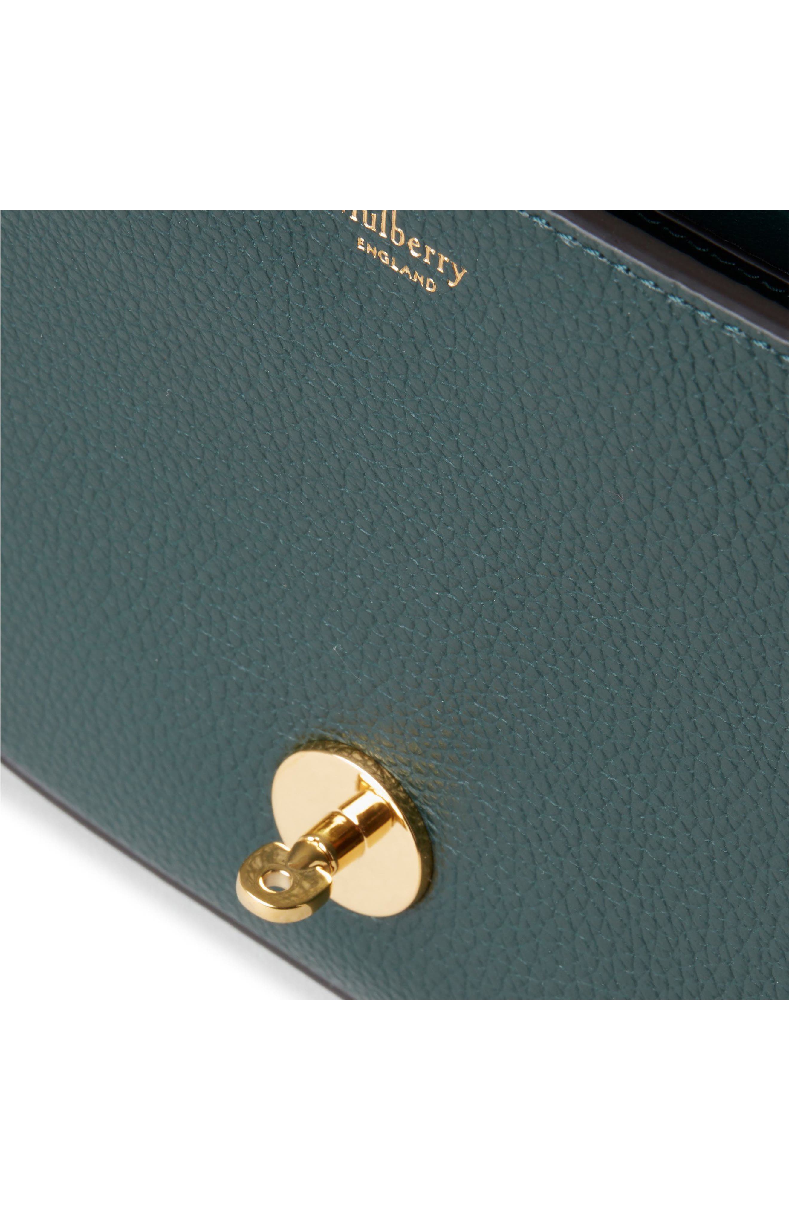 Small Darley Leather Crossbody Bag, Alternate, color, MULBERRY GREEN