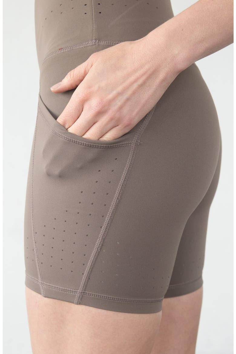 Ultra High-Rise Postpartum Compression Biker Short, Alternate, color, Nomad