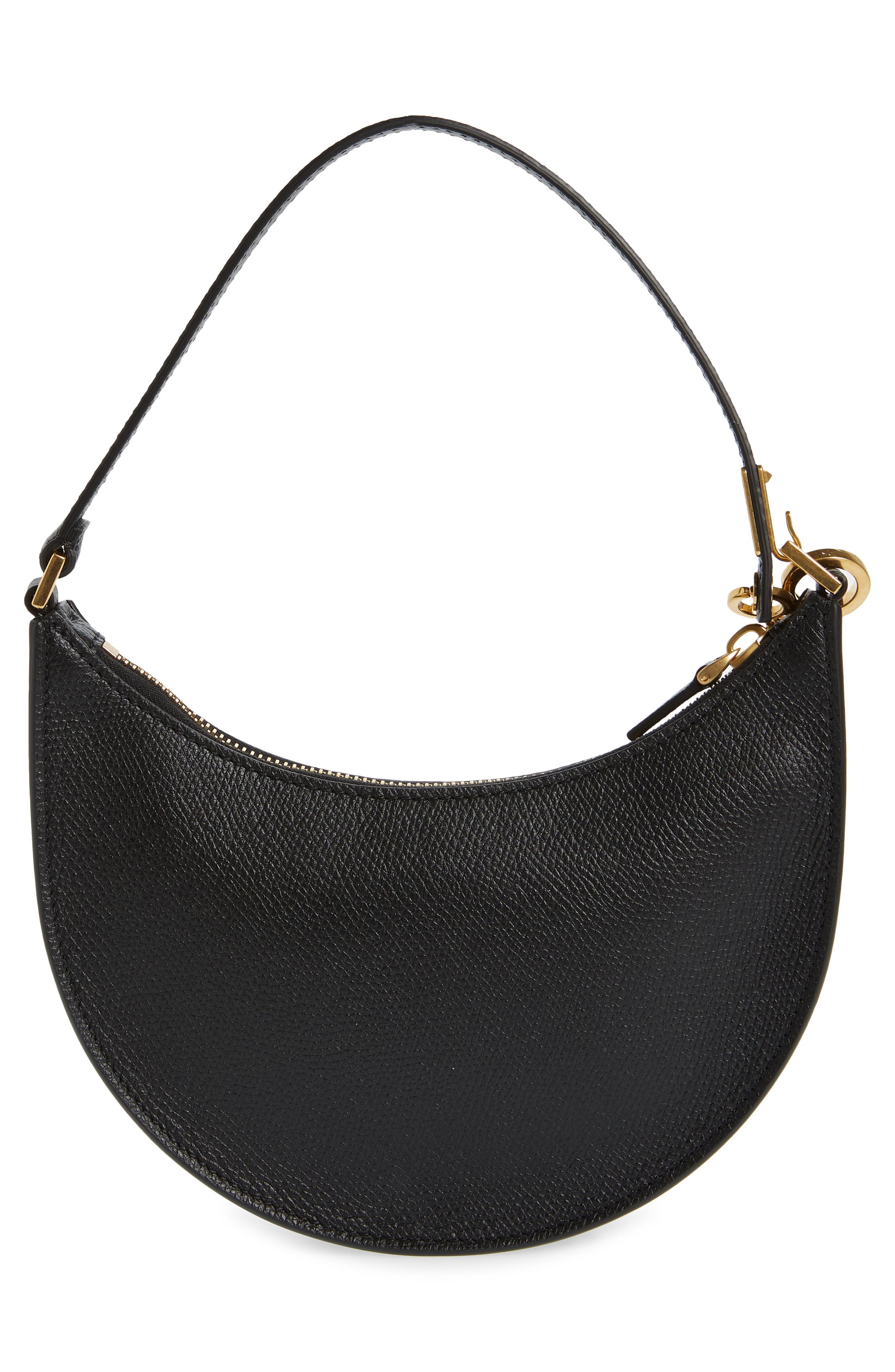 Valentino Garavani Mini VLOGO Leather Hobo, Alternate, color, 