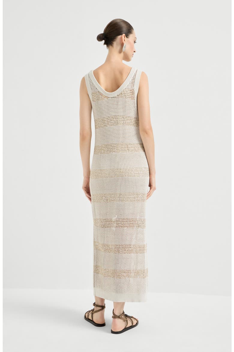 Dress with dazzling stripes, Alternate, color, Oat