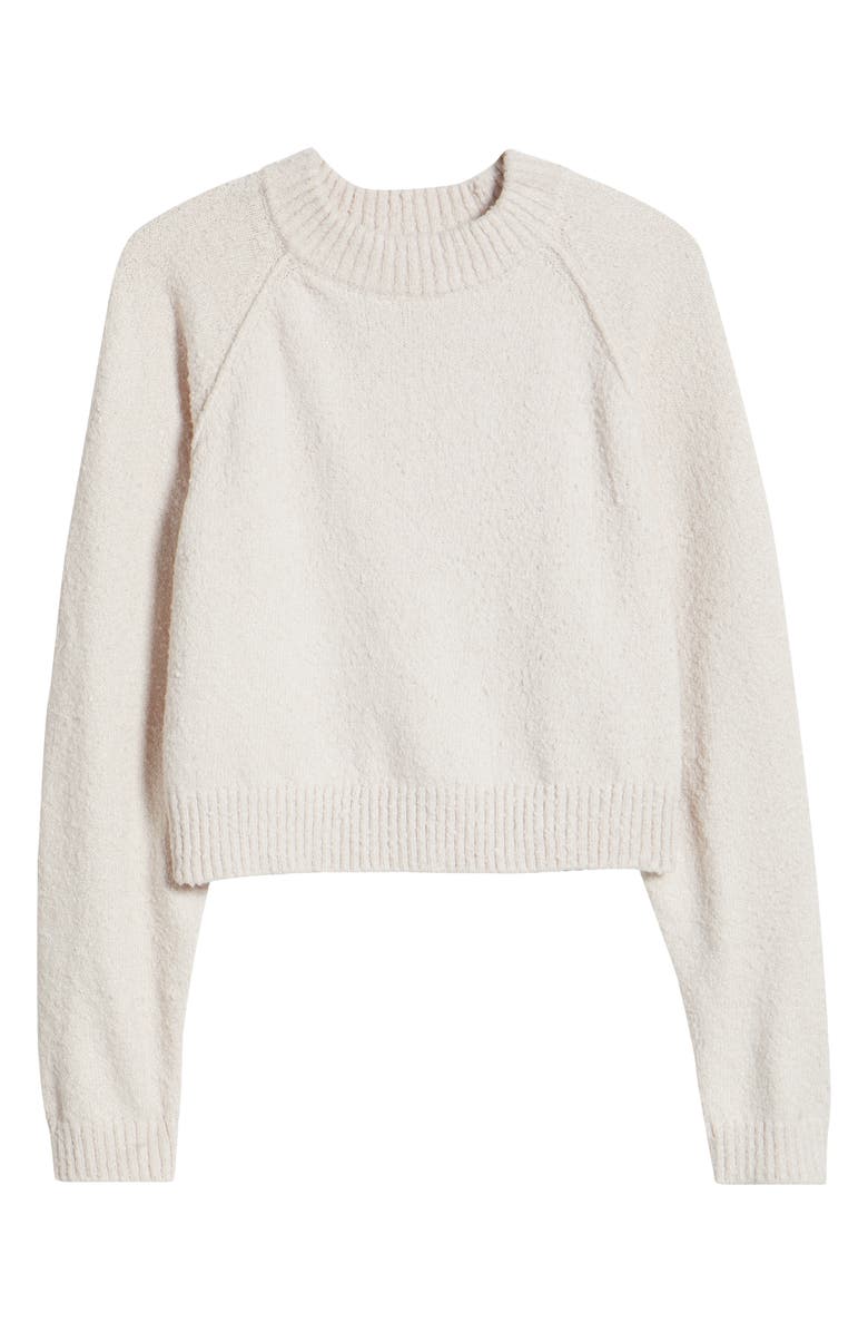 PacSun Snug Raglan Sleeve Crop Sweater, Alternate, color, Lilac Ash