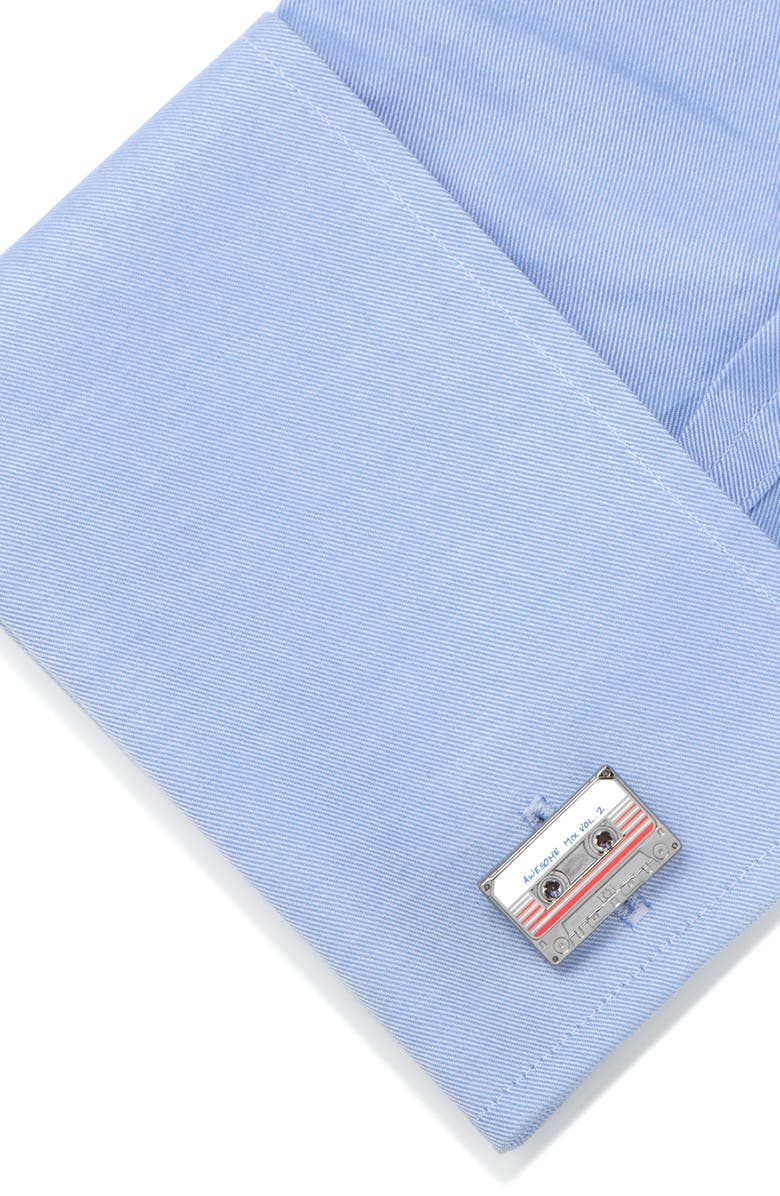 Cufflinks, Inc. Marvel Mix Tape Cuff Links, Alternate, color, Gray
