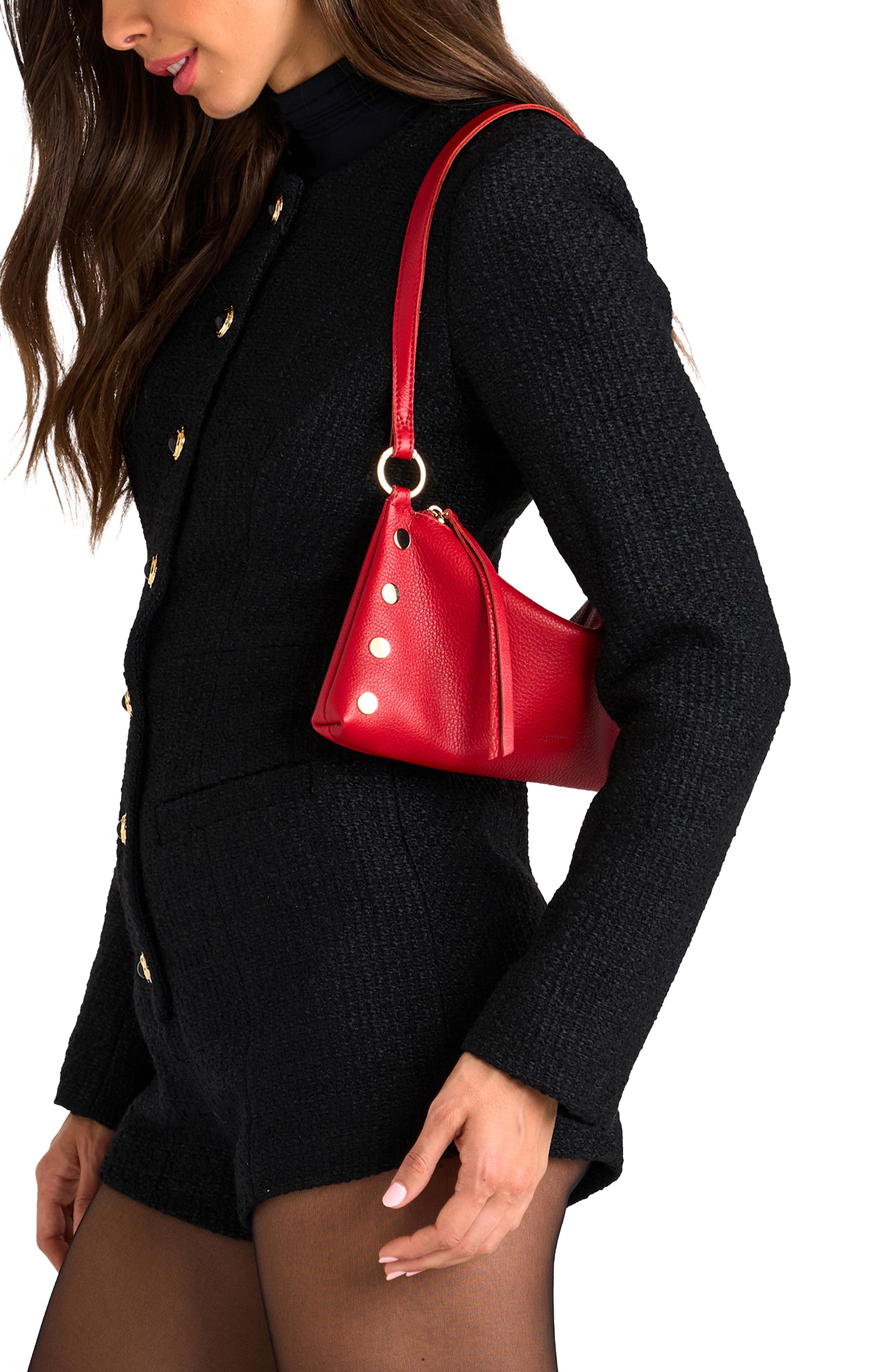 Kyle Shoulder Bag, Alternate, color, CHILI RED/GOLD