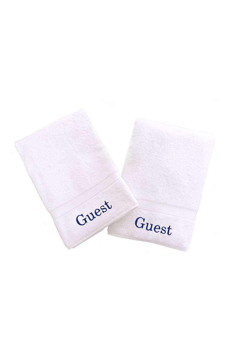 Linum Home Textiles "Guest" 2-Piece Hand Towel Set - White, Alternate, color, White