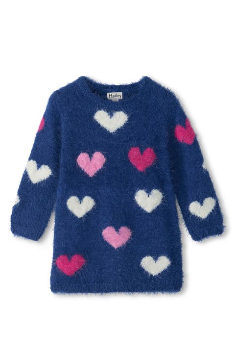 Kids' Lovely Hearts Sweater Dress