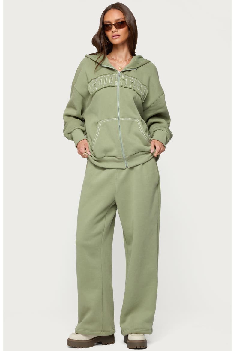 Forever Edikted Cotton Blend Straight Leg Sweatpants, Alternate, color, OLIVE