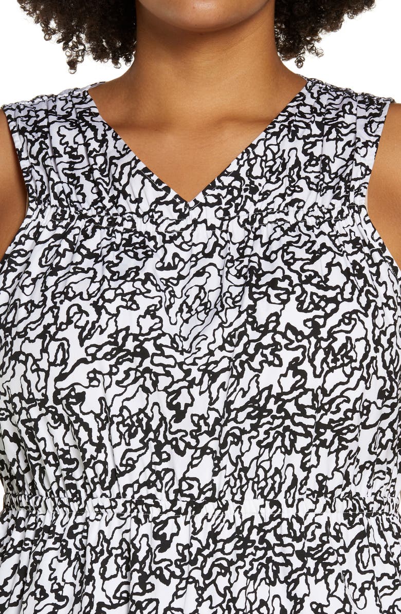 Halogen<sup>®</sup> Tiered Poplin Dress, Alternate, color, 