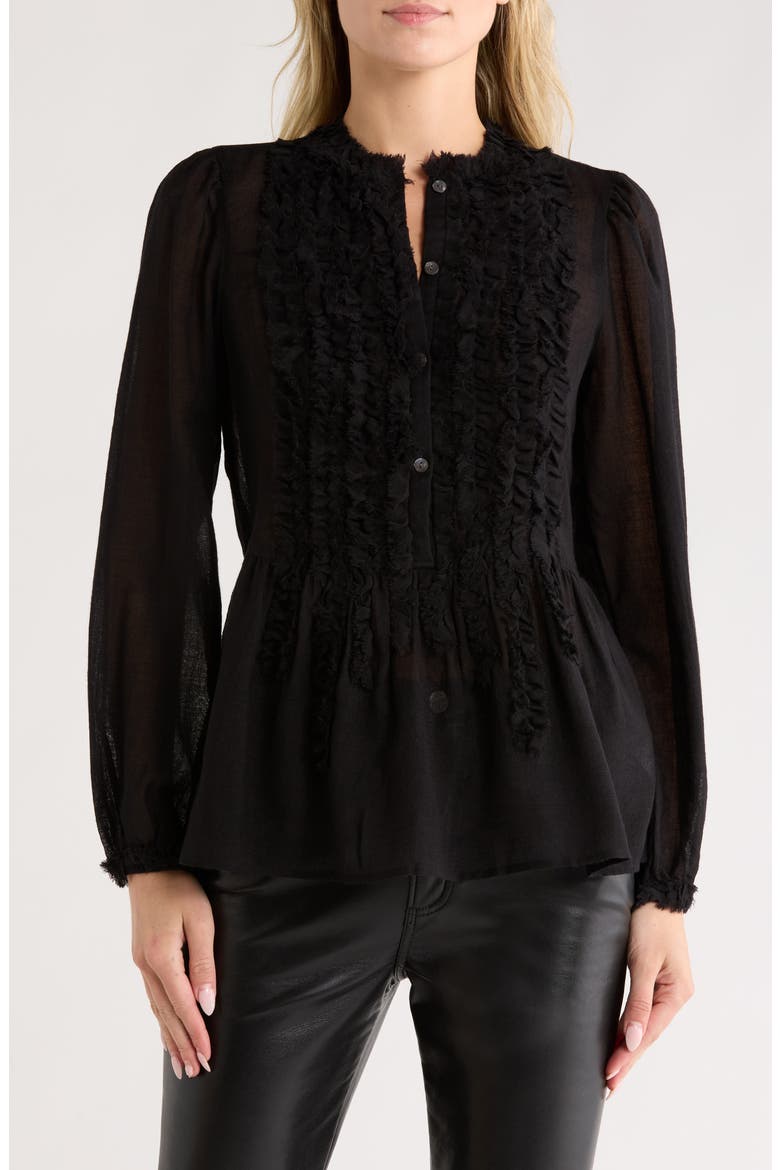 Cosima Long Sleeve Wool Tunic, Main, color, NOIR