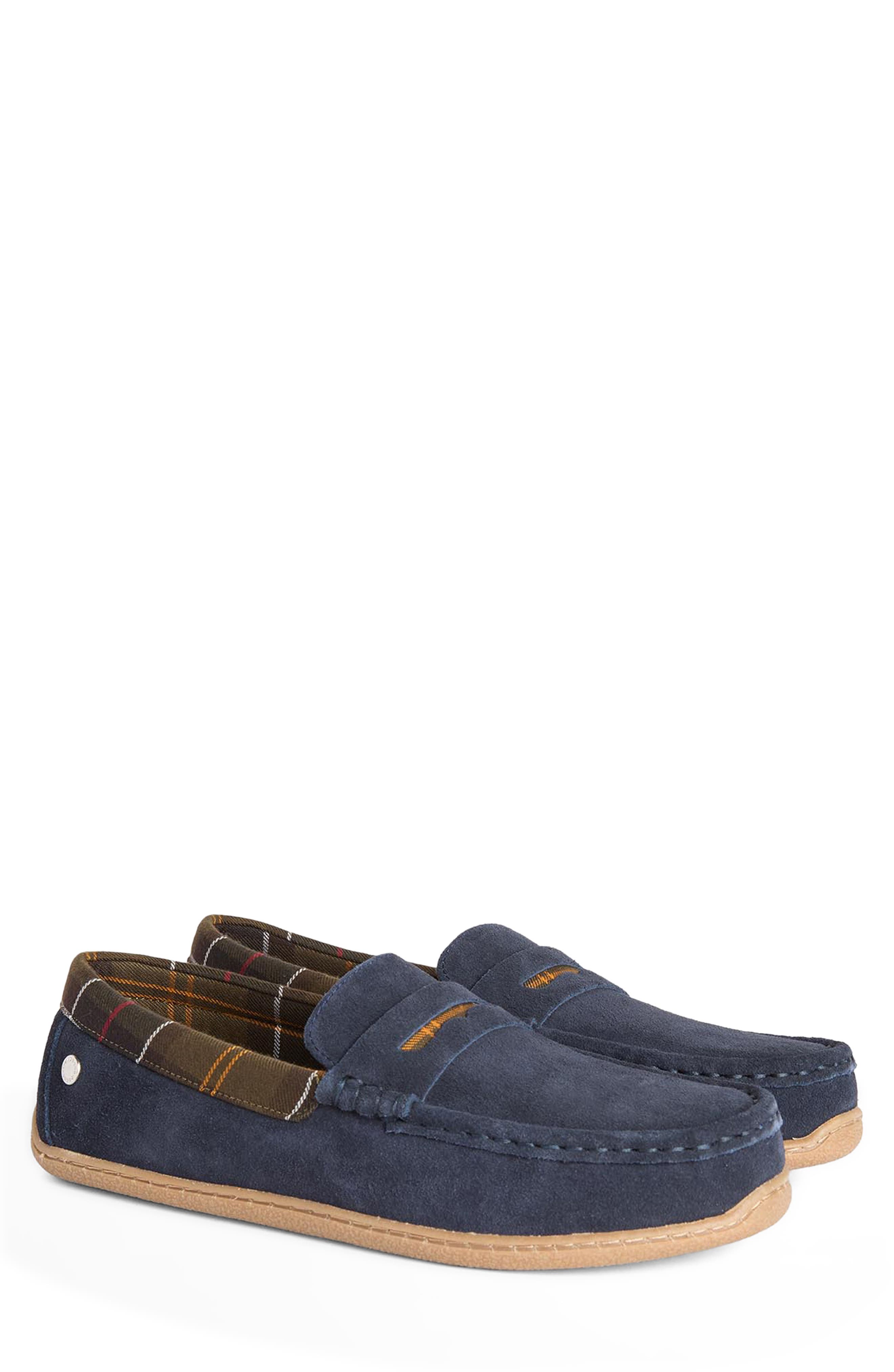 Albert Slipper, Alternate, color, NAVY SUEDE