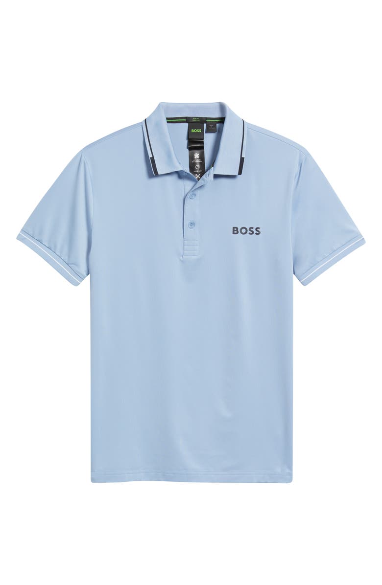 BOSS Paul Pro Active Performance Polo, Alternate, color, Open Blue