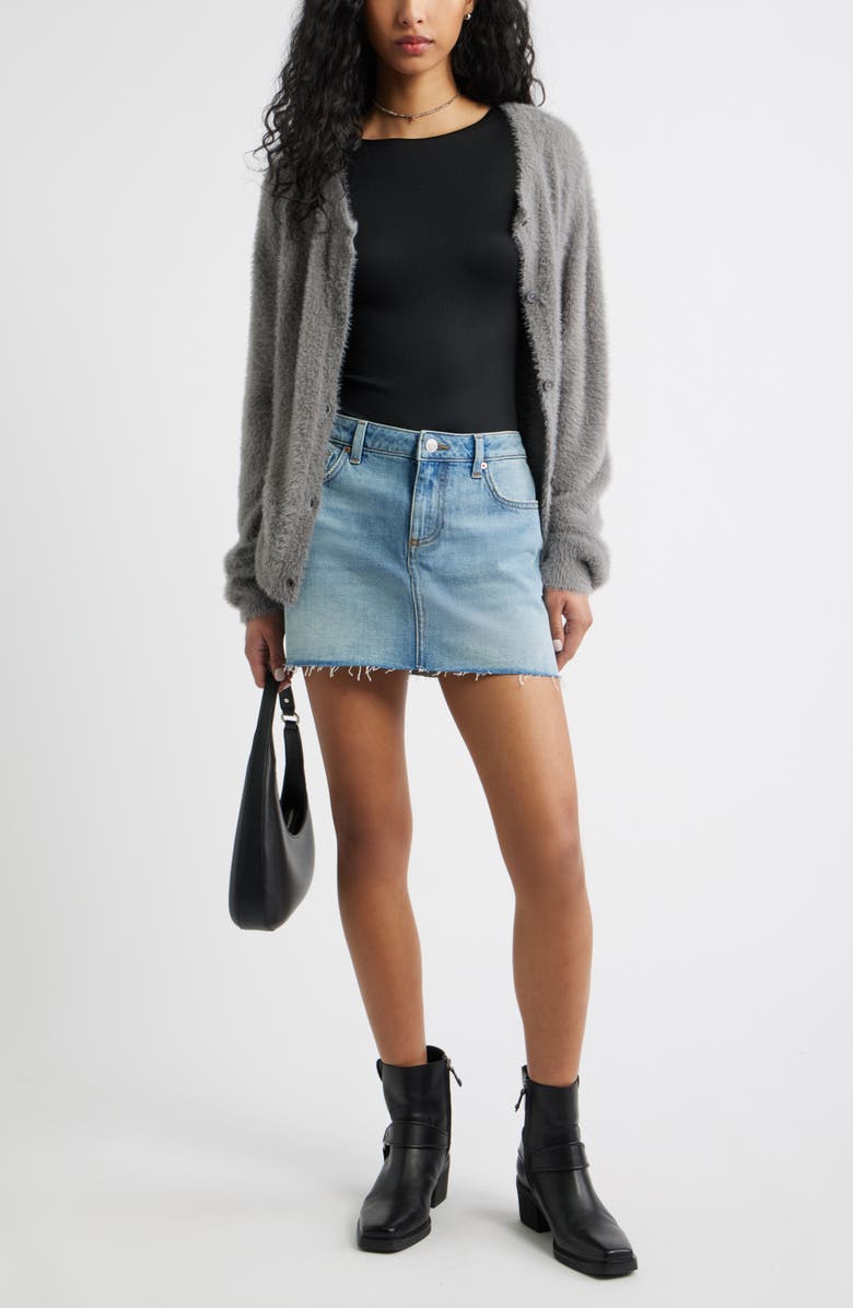 BP. Open Back Butter Rib Bodysuit, Alternate, color, Black