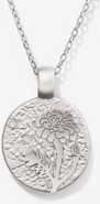 Little Sky Stone Silver Birth Flower Necklace