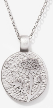 Little Sky Stone Silver Birth Flower Necklace