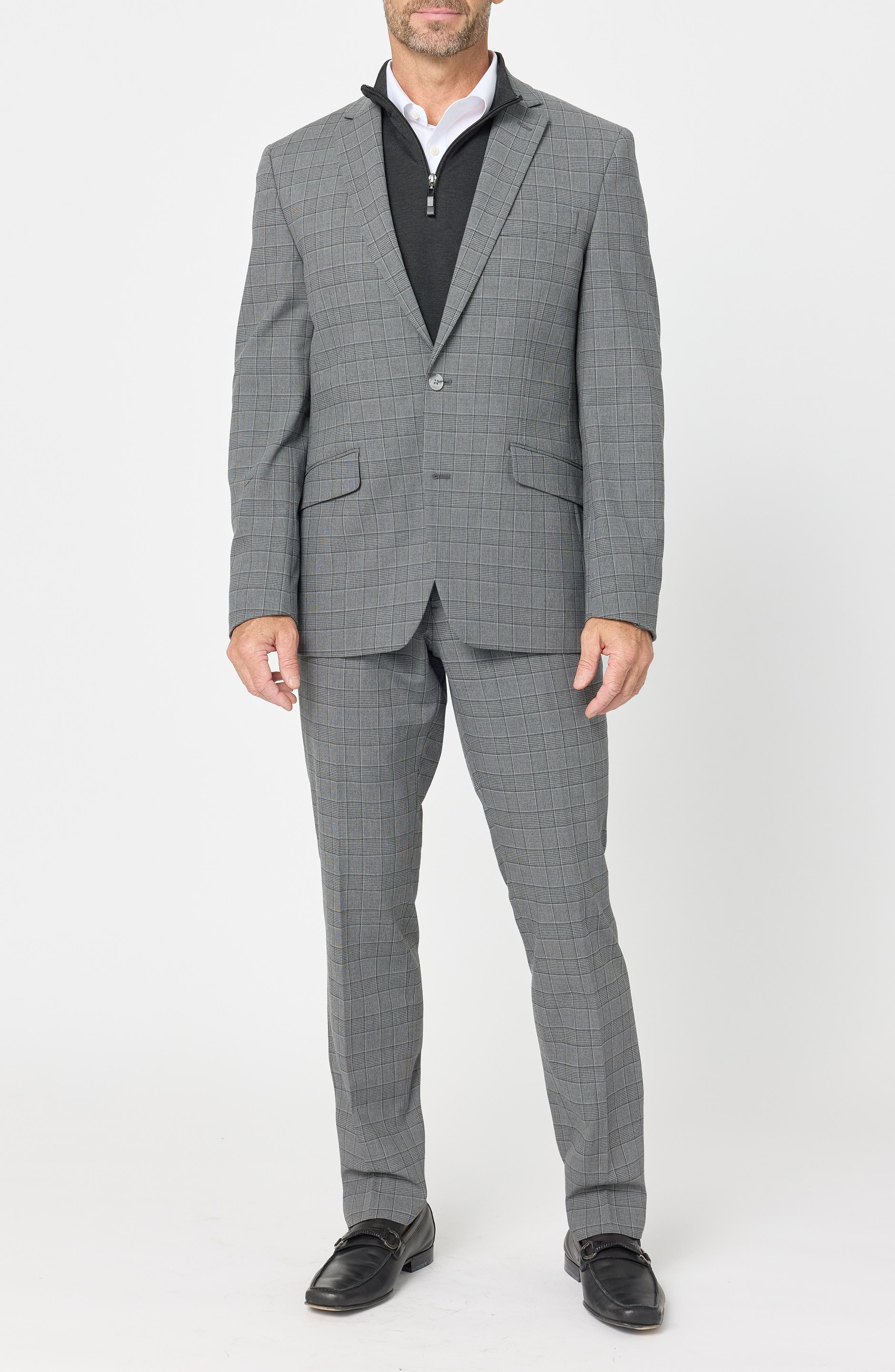 Checked Two-Button Suit