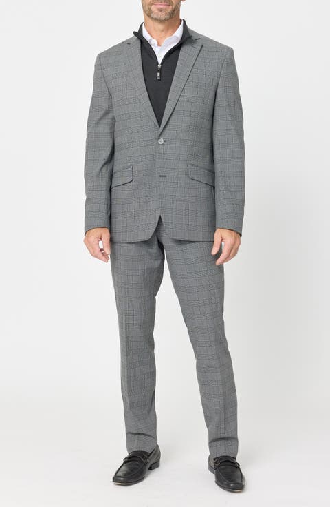 Checked Two-Button Suit