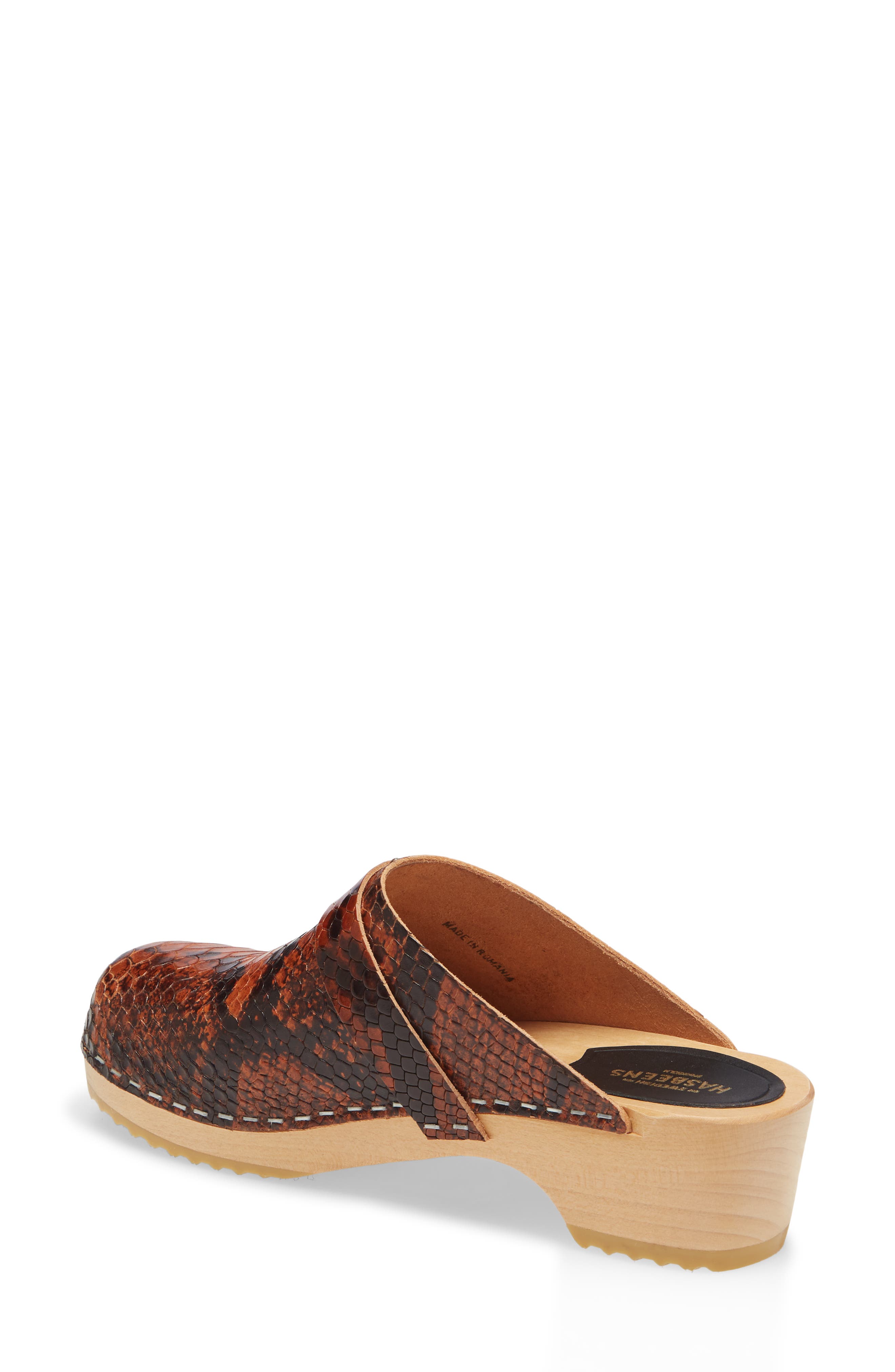 Husband Clog, Alternate, color, SNAKE PRINT LEATHER