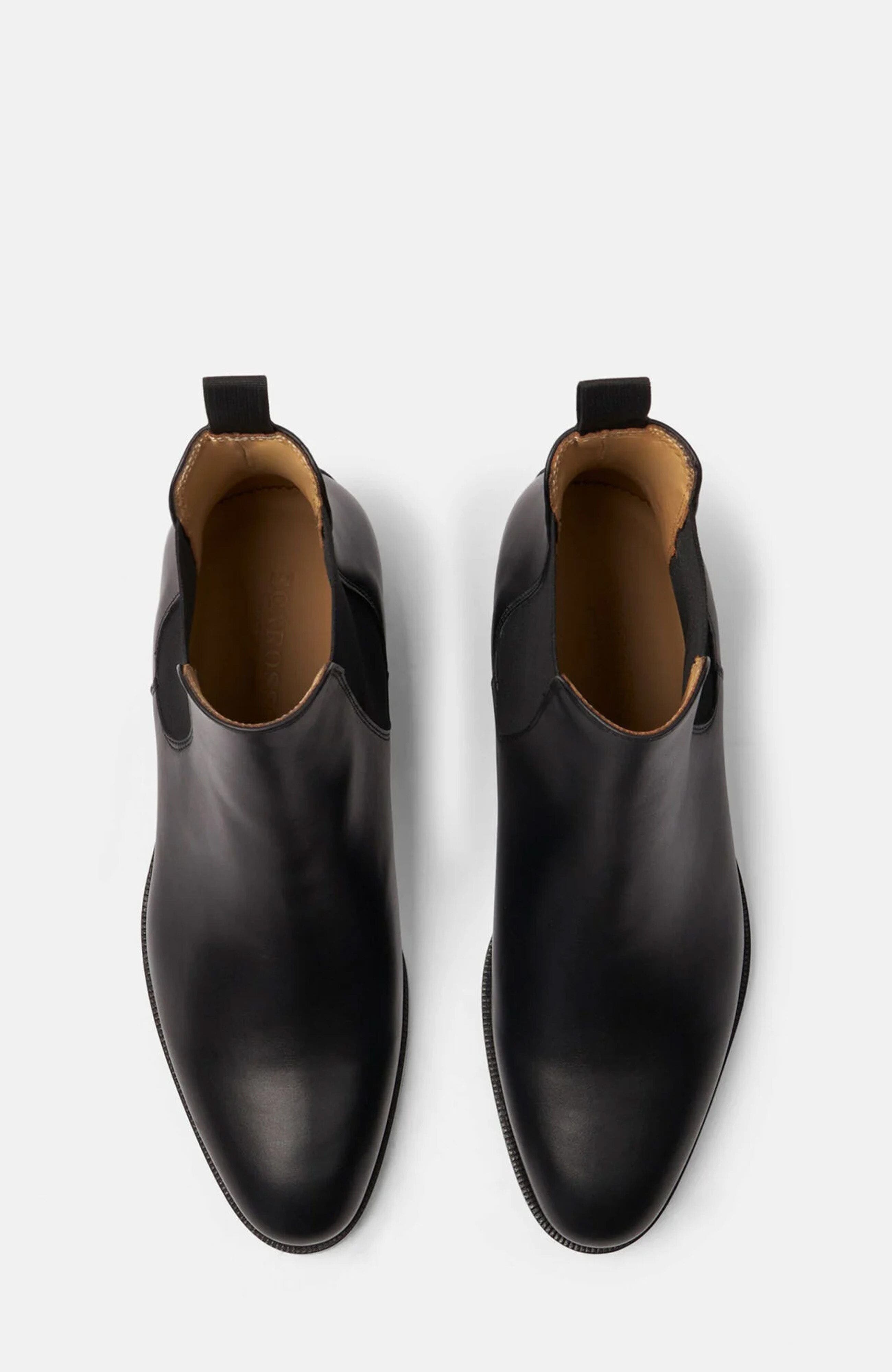 SCAROSSO Giancarlo Chelsea Boots, Alternate, color, Black Calf
