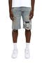 Faros Rip Patch Denim Shorts