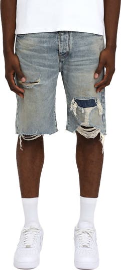 Faros Rip Patch Denim Shorts