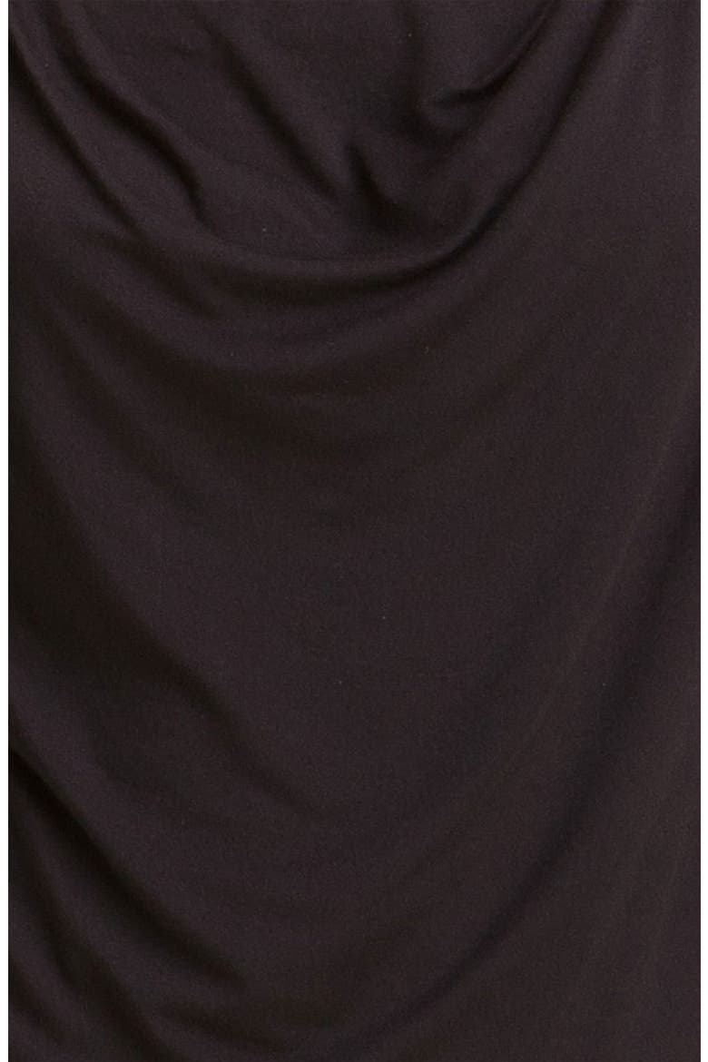 Draped Tee, Alternate, color, BLACK
