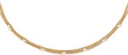 AllSaints Faux Pearl Double Layer Necklace