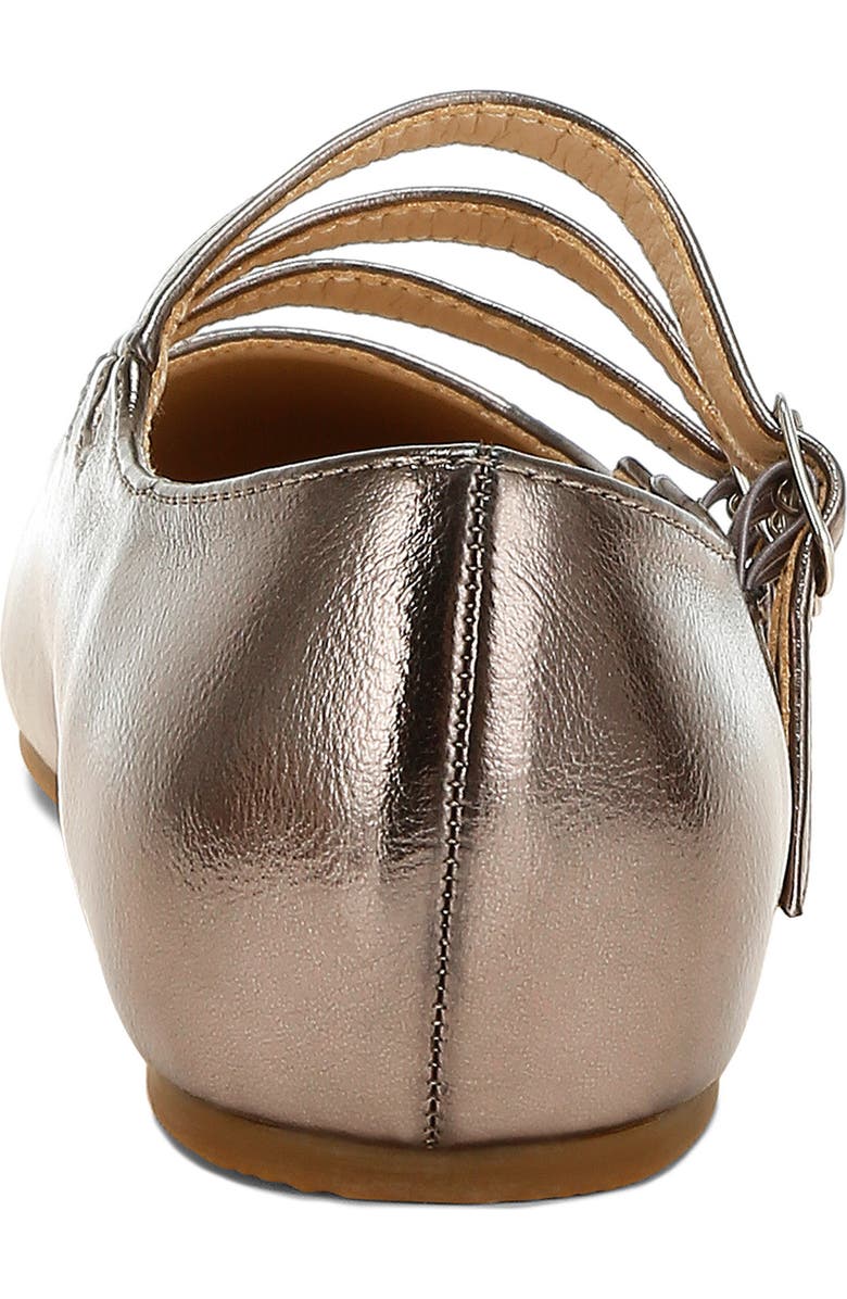 Rag & Co Macarina Triple Strap Mary Jane Flat, Alternate, color, Pewter