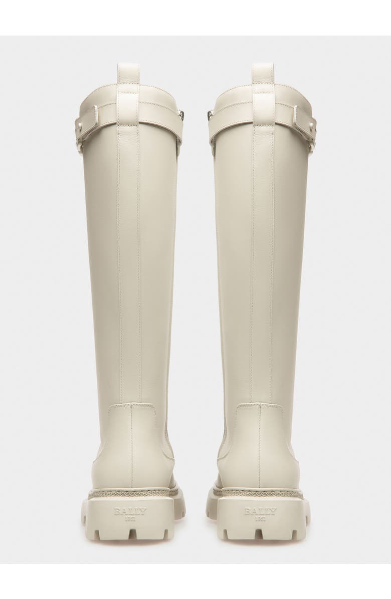 Bally Gaila Leather Boots, Alternate, color, Natural