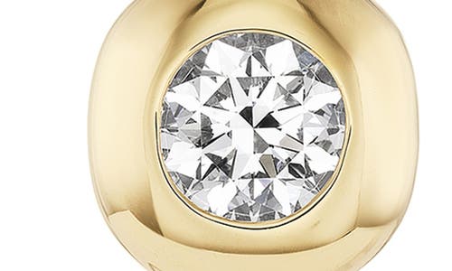 Uniform Object Carriage Bezel Set Diamond Chain Drop Pendant In Gold