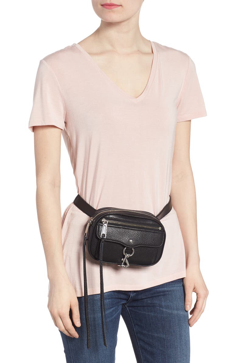 Rebecca Minkoff Blythe Leather Belt Bag, Alternate, color,