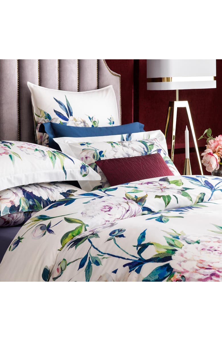 Togas Peonia Duvet Cover, Alternate, color, White