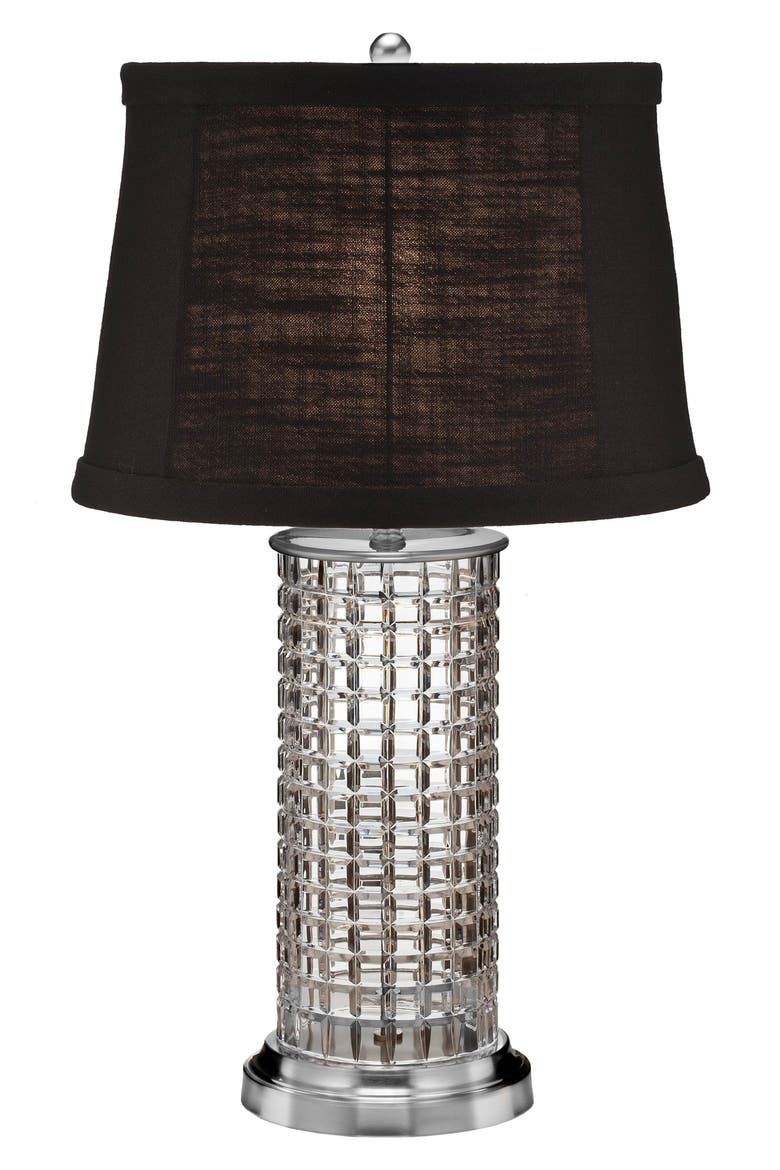 Kilrush Lead Crystal & Chrome Table Lamp, Main, color, CRYSTAL
