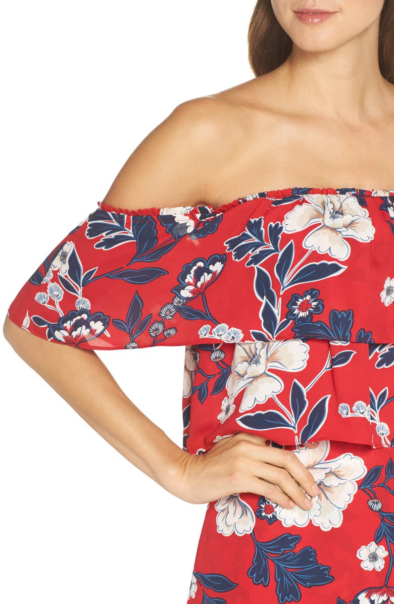 BB Dakota by Steve Madden BB Dakota Taylore Convertible Strap Maxi Dress, Alternate, color, 