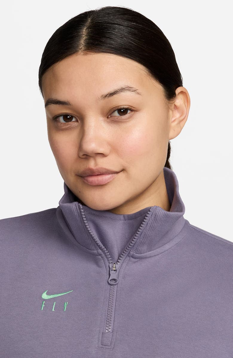 Nike Swoosh Fly Dri-FIT Oversize Quarter Zip Basketball Top, Alternate, color, 