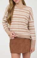 Blu Pepper Stripe Relaxed Fit Sweater