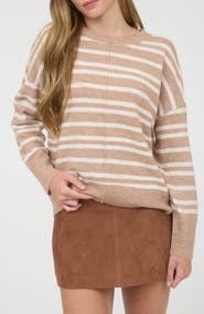 Blu Pepper Stripe Relaxed Fit Sweater