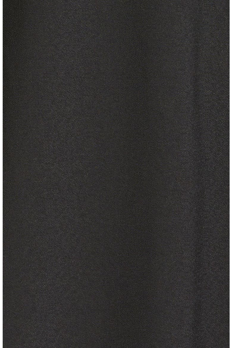 Crepe Trapeze Dress, Alternate, color, BLACK