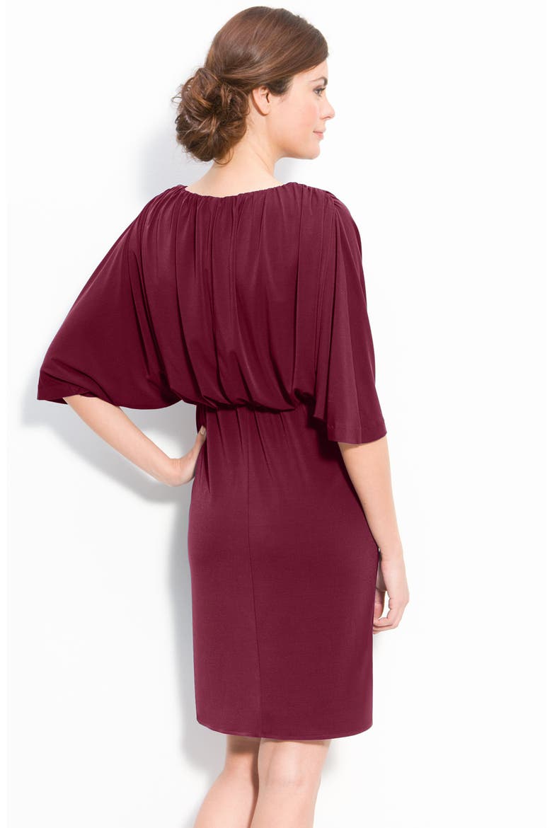 Dolman Jersey Dress, Alternate, color, MERLOT