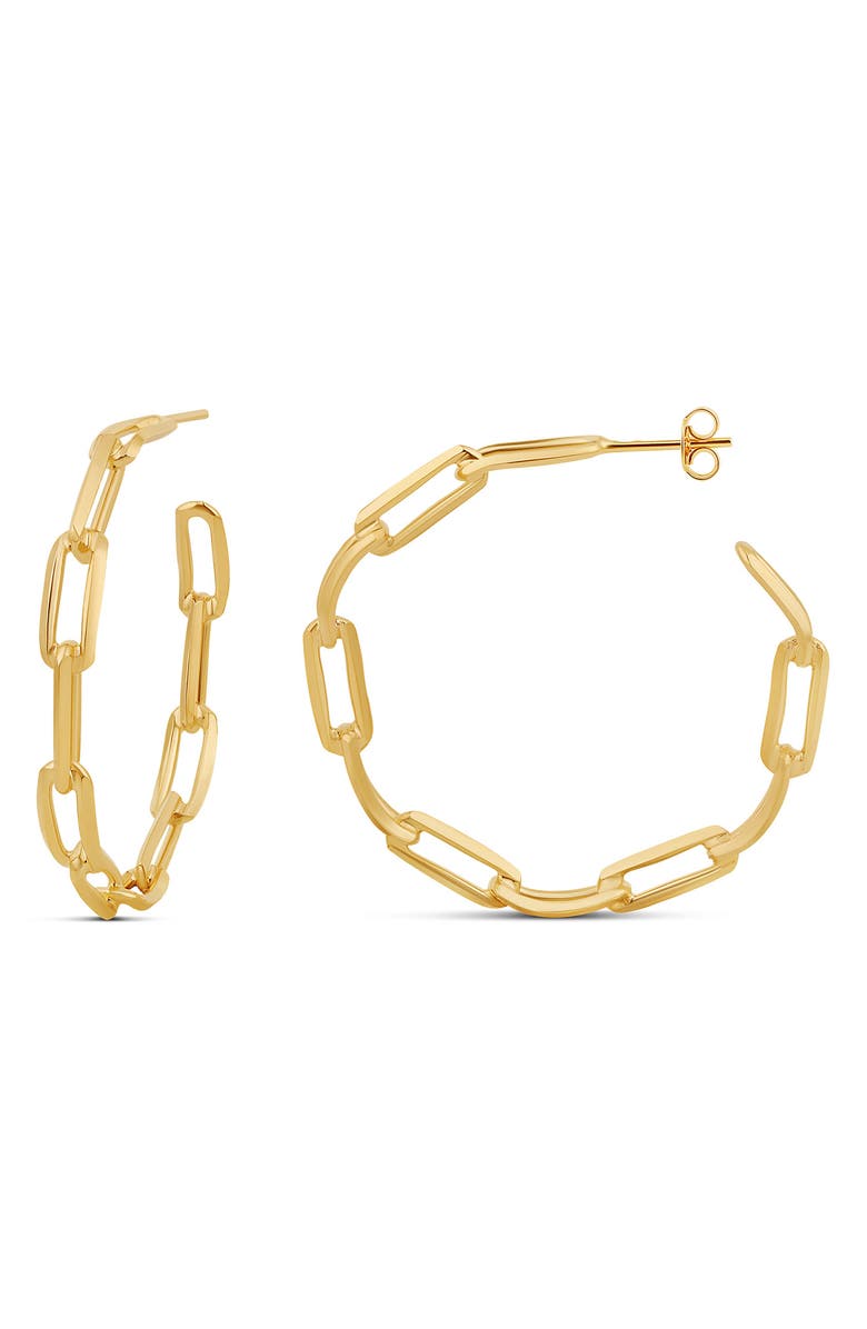 SHYMI Sherry Link Hoop Earrings, Main, color, Gold