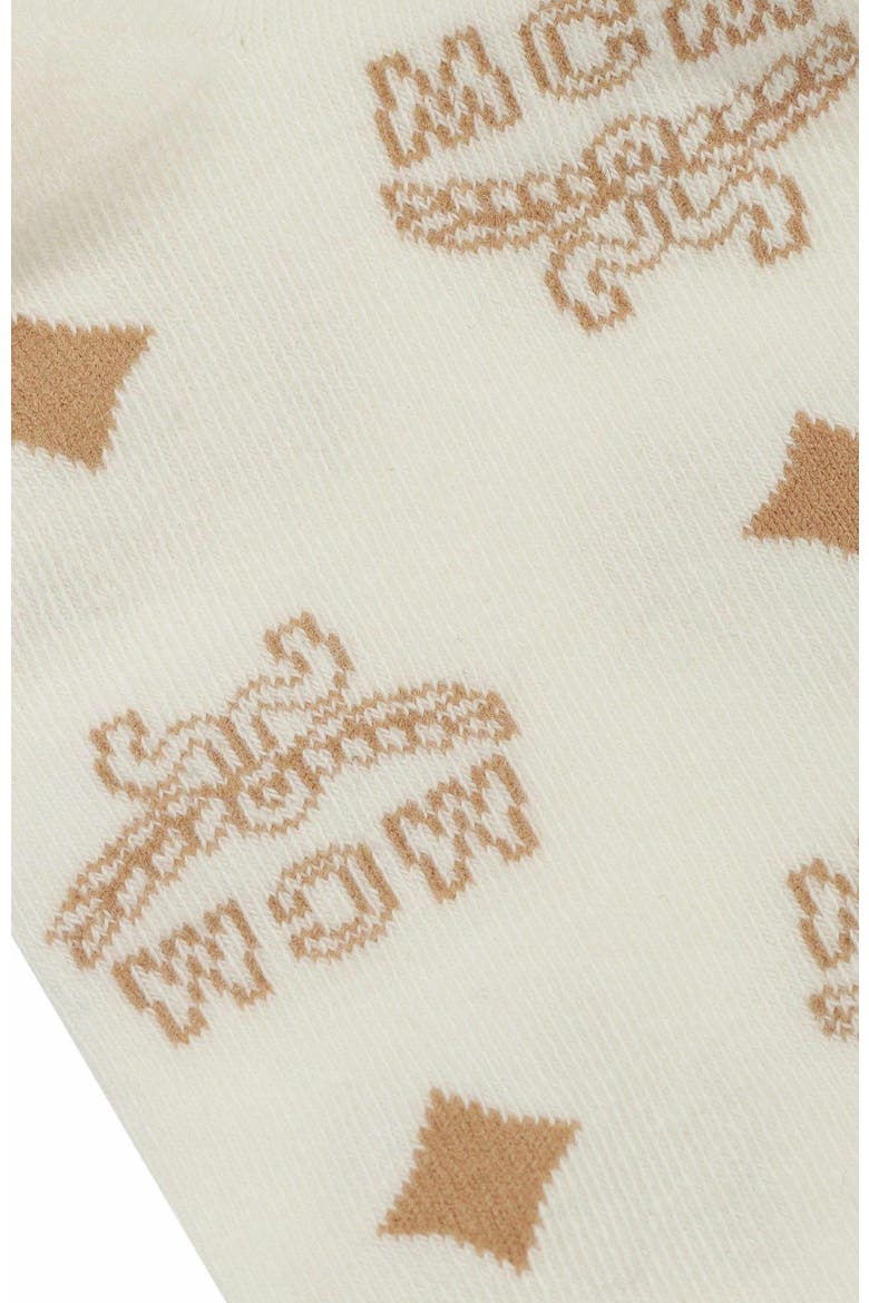 Monogram Knit Socks, Alternate, color, Beige