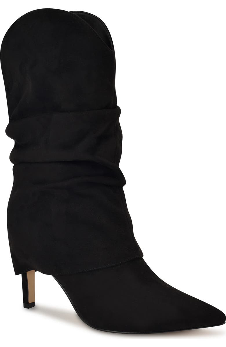 Nine West Glitch Slouchy Foldover Shaft Pointed Toe Boot, Main, color,