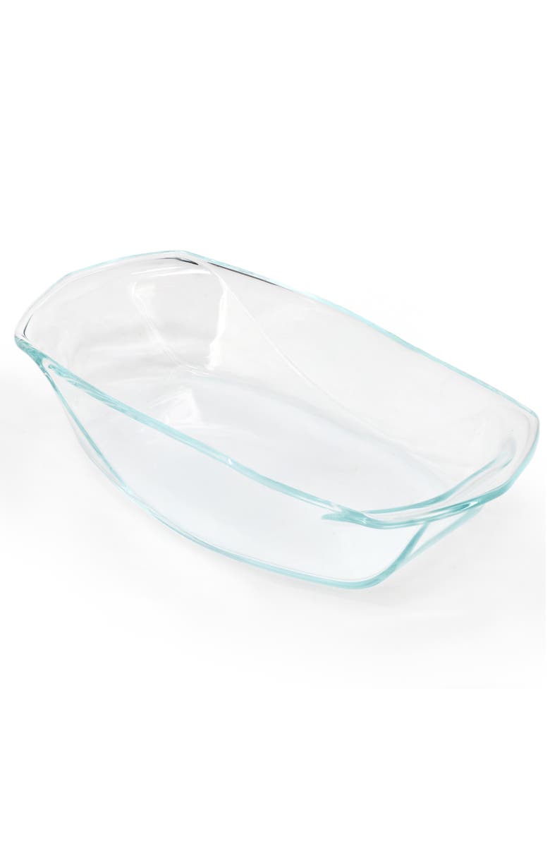 Soho Lounge Carnegie Hill 12.6 inch x 8.3 Inch x 2.8 Inch Tempe Glass Lasagna Pan with Built-in Handles, Alternate, color, Clear
