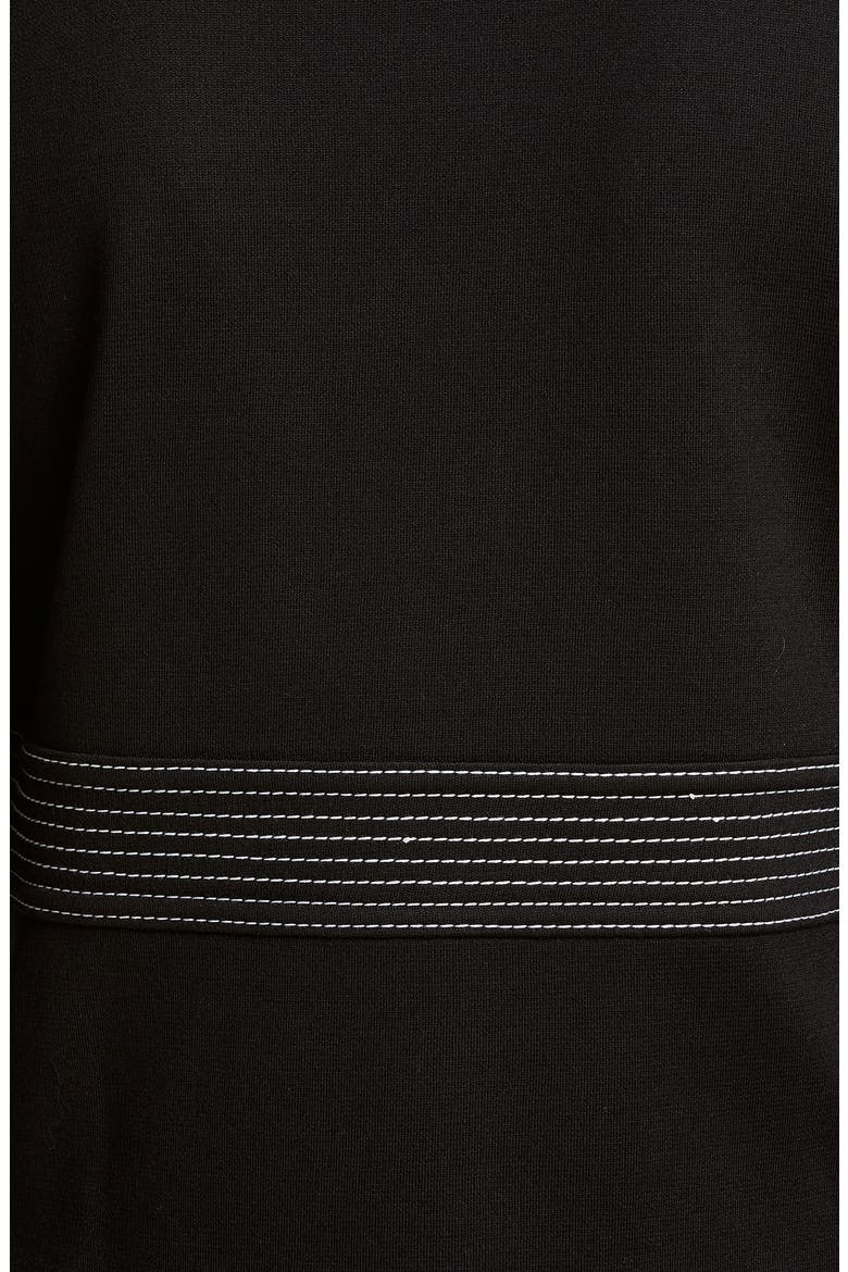 Defined Topstitching Milano Knit Jacket, Alternate, color, CAVIAR