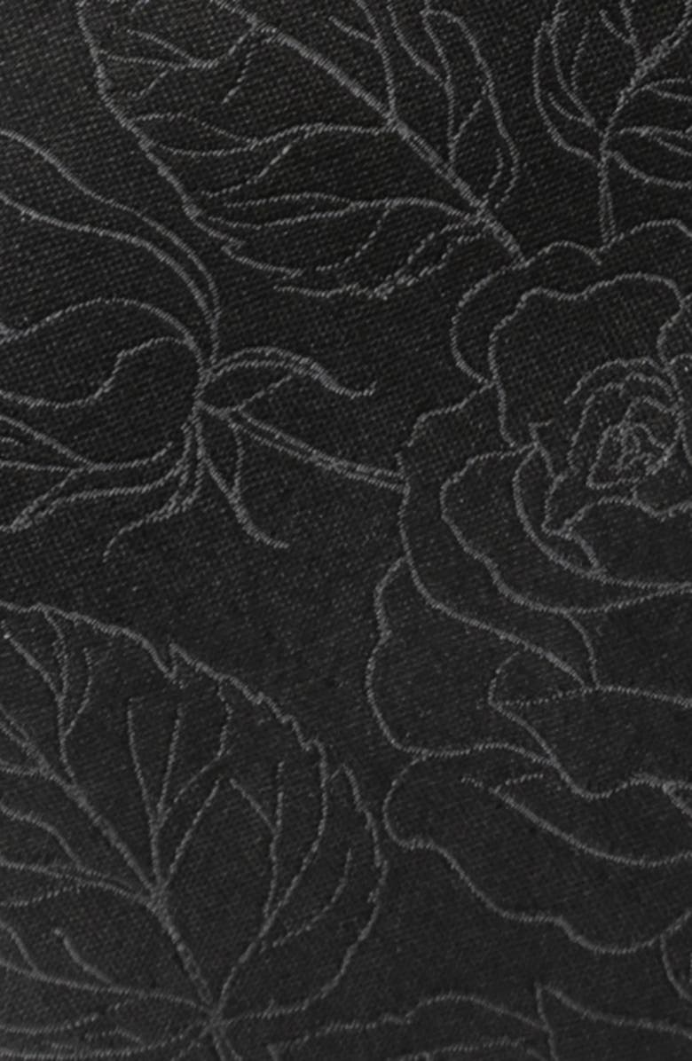 Cufflinks, Inc. Floral Silk Tie, Alternate, color, Black