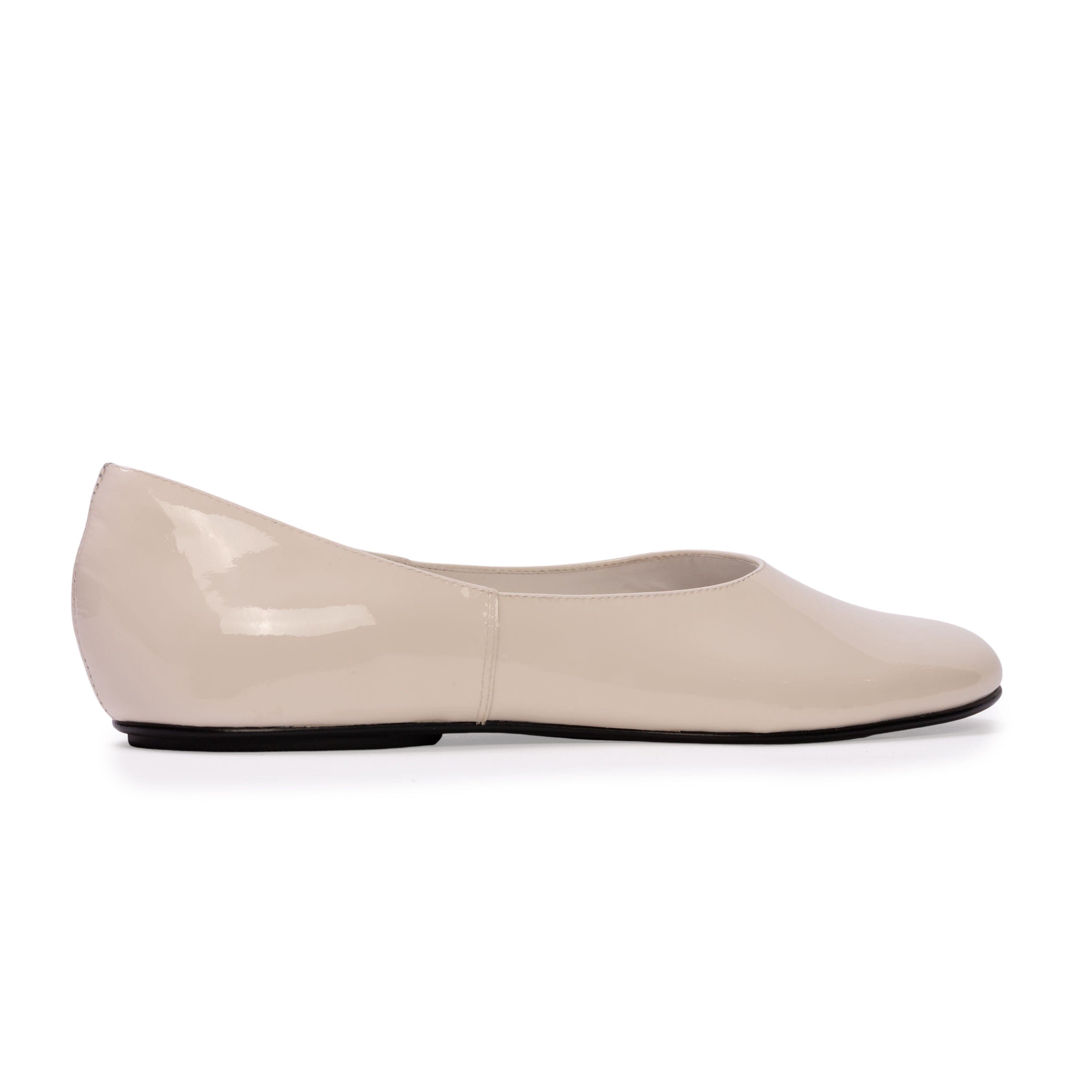 Ezra Ballet Flat, Alternate, color, Coconut Patent