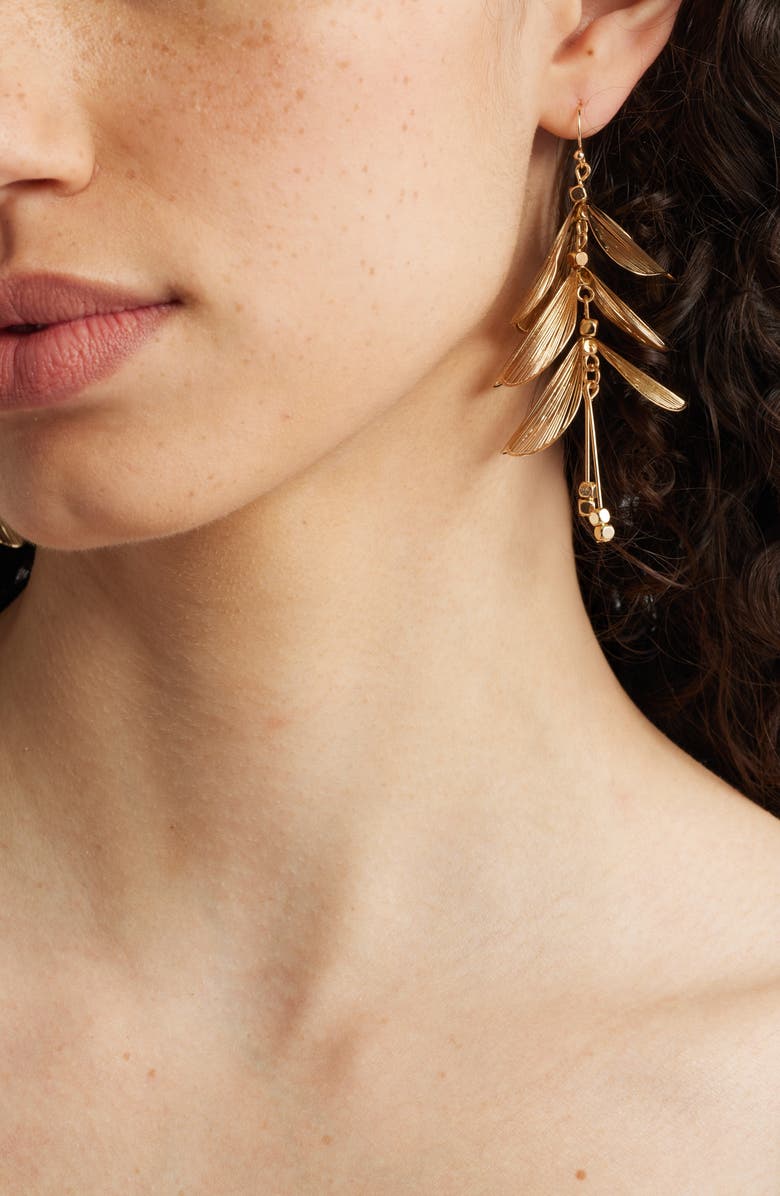 Nordstrom Layered Petal Drop Earrings, Alternate, color, 