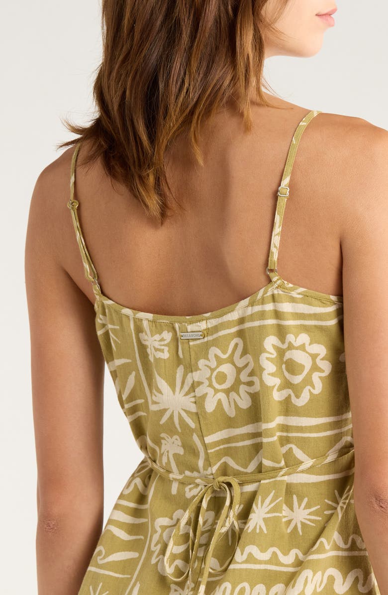 Billabong Beach Haze Body-Con Minidress, Alternate, color, Green Tea