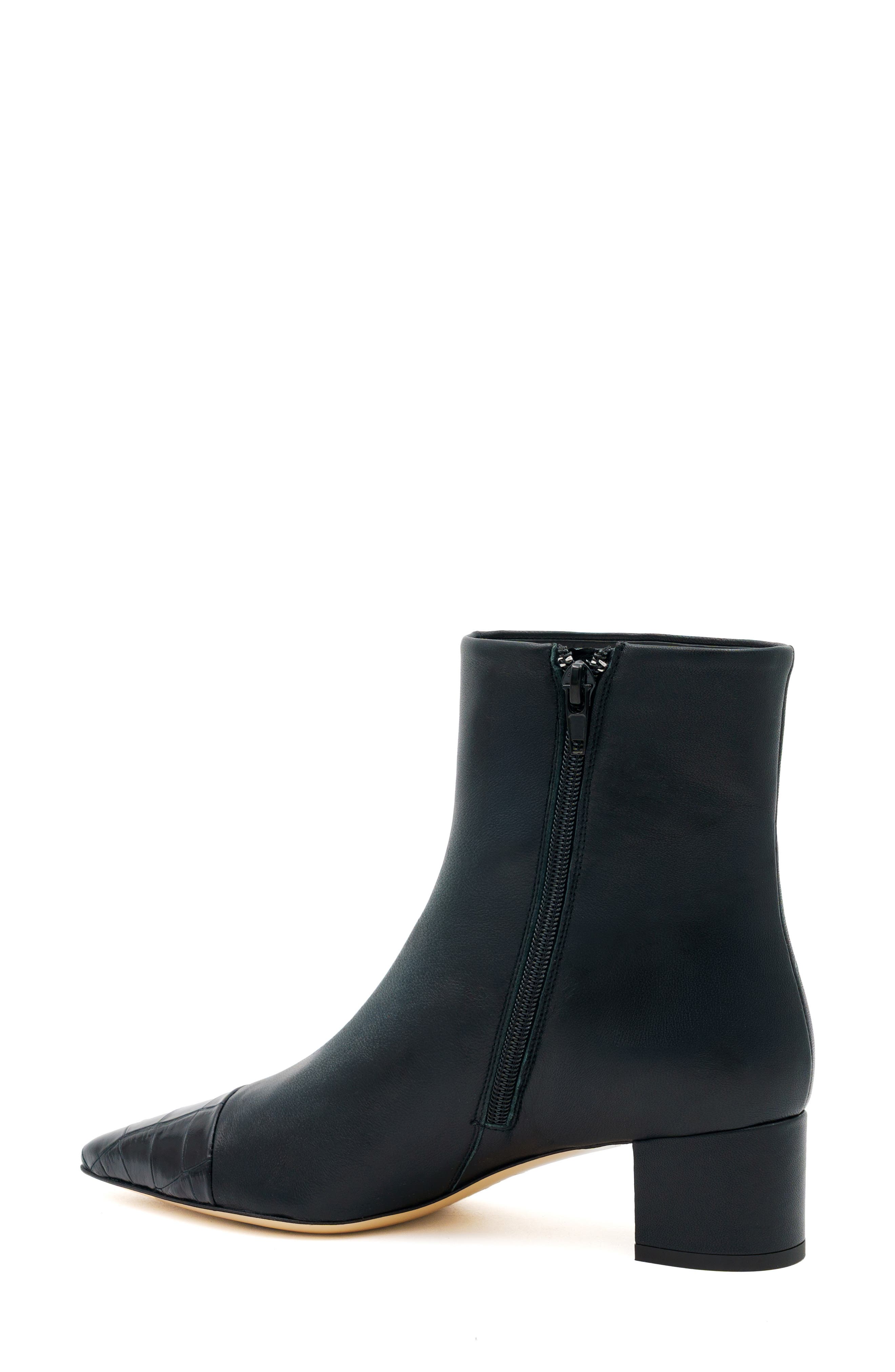 Panfilo Leather Bootie, Alternate, color, BLACK