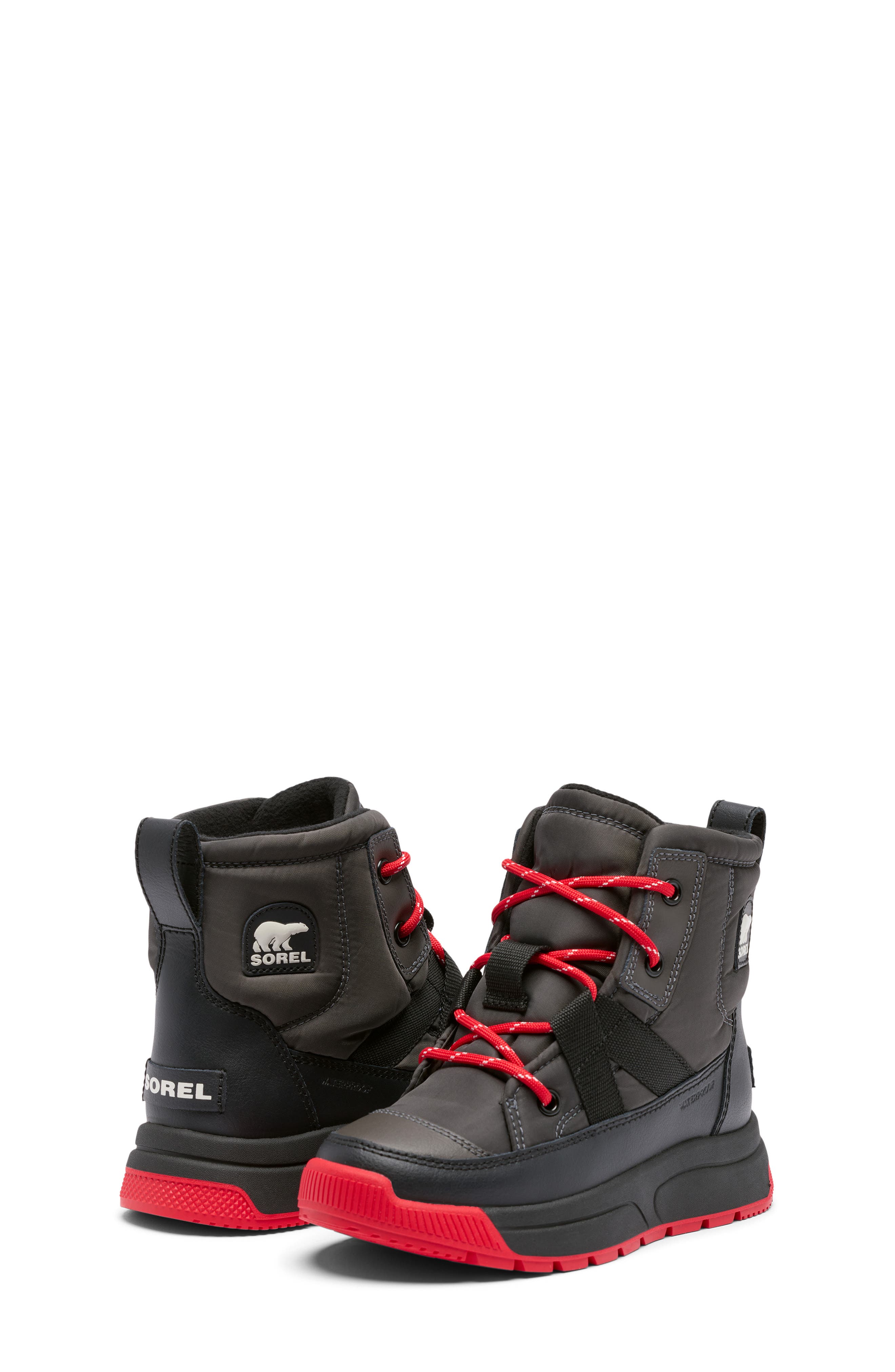 SOREL Kids' Whitney III Waterproof Mid Boot, Alternate, color, Jet/ Black