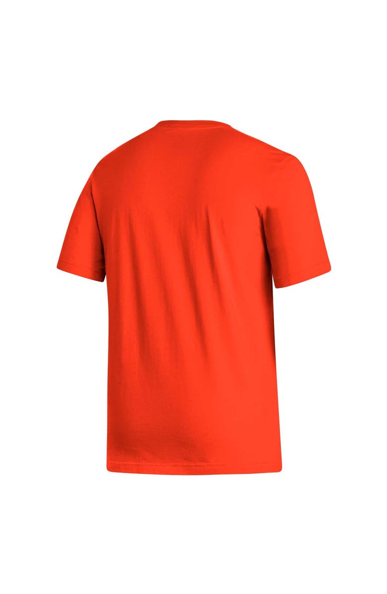 adidas Men's adidas Orange Miami Hurricanes Logo Fresh T-Shirt, Alternate, color,