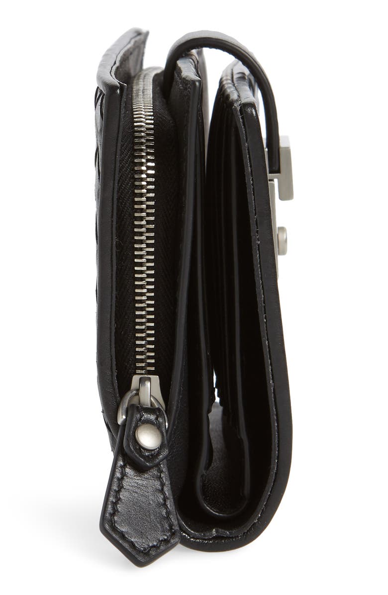 Bottega Veneta Intrecciato Leather French Wallet, Alternate, color, 